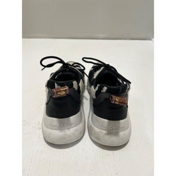 Sam Edelman Women's Black & White Striped‎ Sneakers Size 8M EUR 38 - Picture 4 of 15